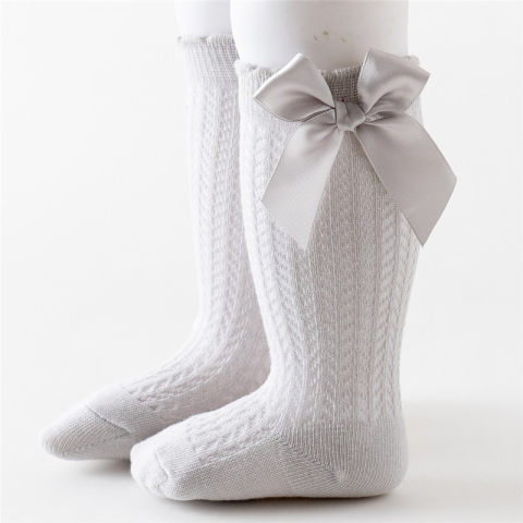 Girls Loose-knot Mesh Socks