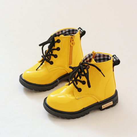 Girls Lace Up Martin Boots