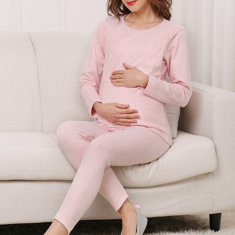 Maternity Cotton Breastfeeding Pajamas