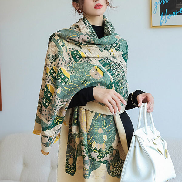 SkuCY-!93110MaterialImitated Cashmere FeaturePrinted OccasionCasual