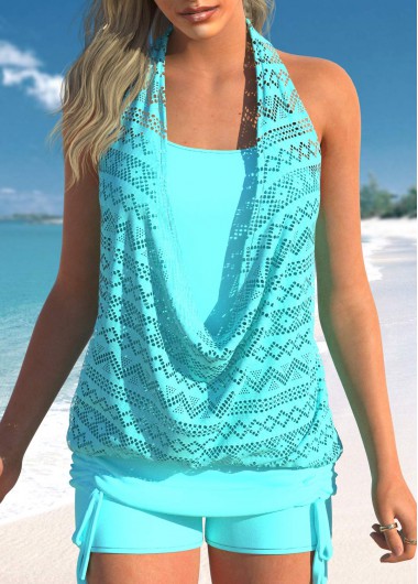 Cyan Tankini Top