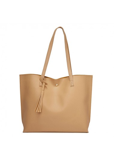 Tassel Light Camel Magnetic Tote Bag