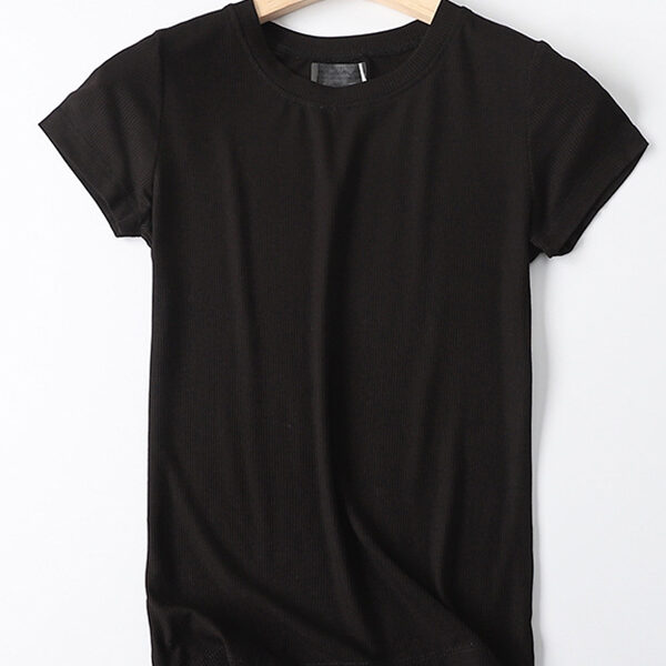 SkuCY-!75910MaterialModal StyleShort Sleeves FeatureSolid Color NecklineRound-neck OccasionCasual