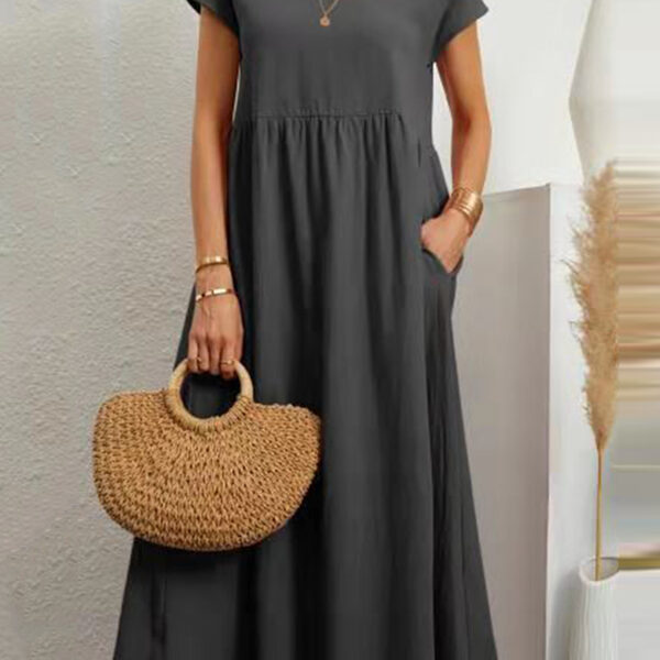 SkuCY-!105383MaterialPolyester FeatureSolid Color NecklineRound-neck OccasionGoing out