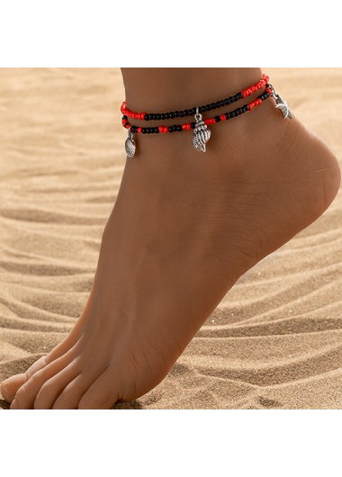 Shell Black Conch Beaded Starfish Anklets