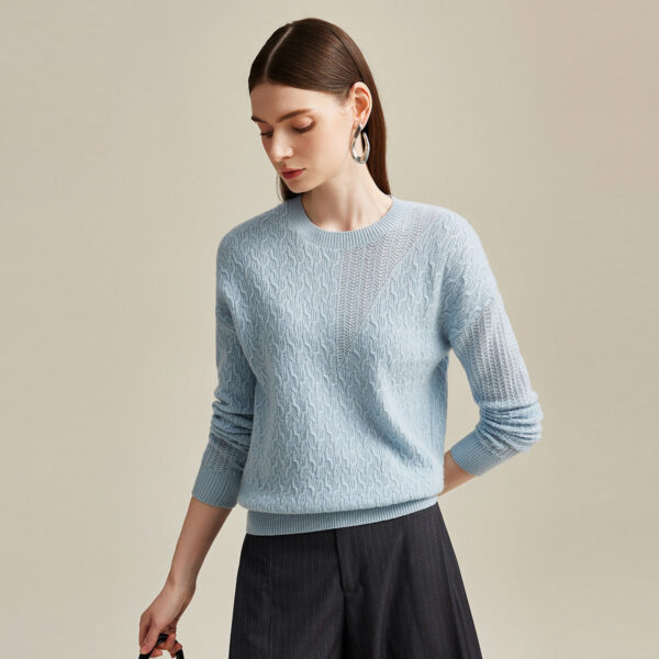 Wrap yourself in timeless elegance with our Luxurious Cable Knit Cashmere Sweater. Crafted from the finest cashmere