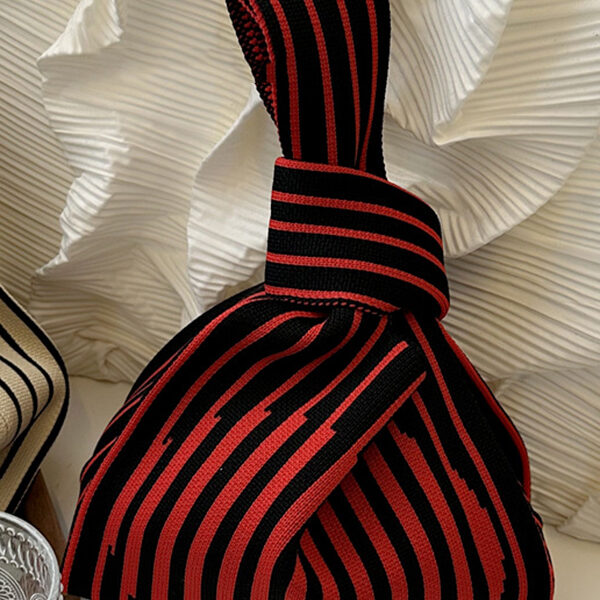 Floral Woven Handbag Bags Accessories RED-One_size SkuCY-!116199MaterialPolyester FeatureStriped OccasionGoing out