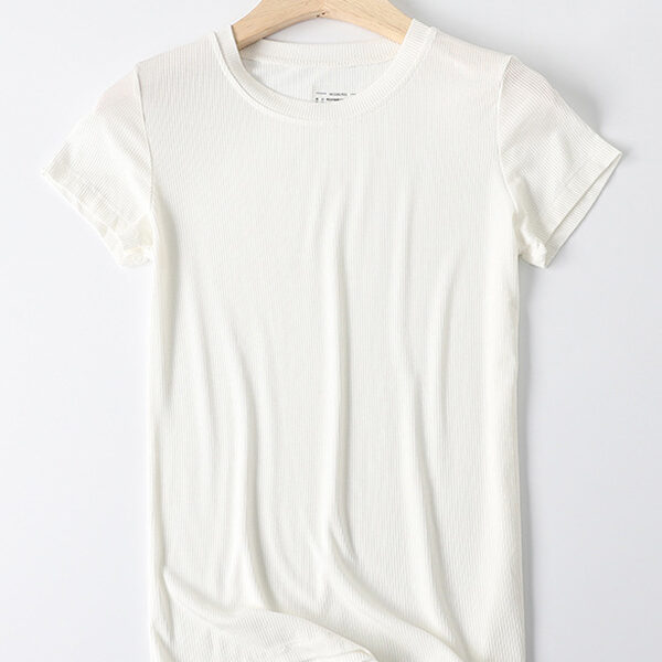 SkuCY-!75910MaterialModal StyleShort Sleeves FeatureSolid Color NecklineRound-neck OccasionCasual