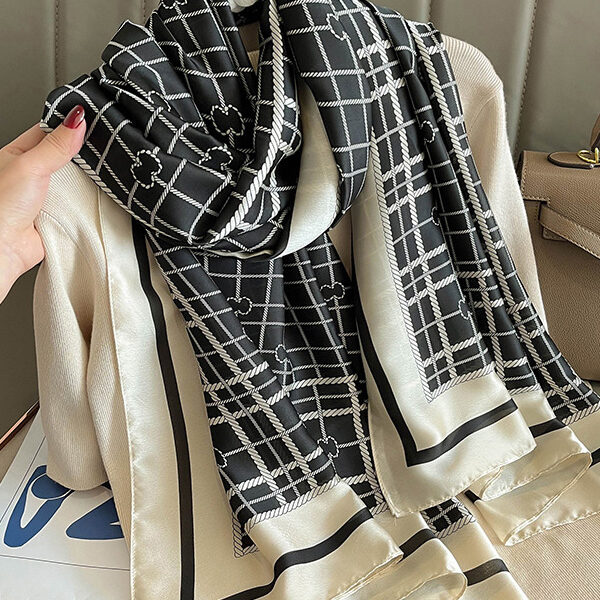 SkuCY-!111949MaterialSilk Imitation FeaturePlaid