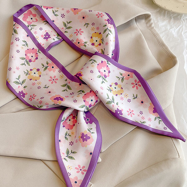 Floral Printed Shawl&Scarf PURPLE-One_size SkuCY-!115636MaterialSilk Imitation FeatureFloral Printed OccasionVintage