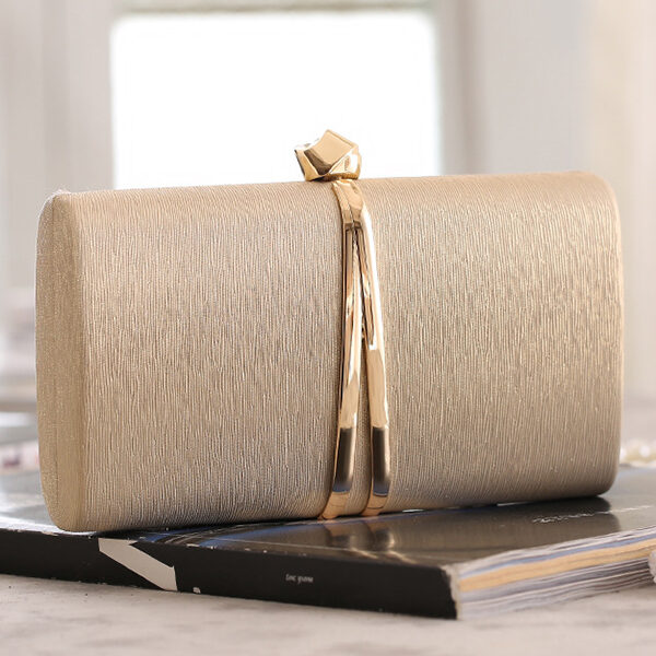 Evening Simple Tasseled Geometric Handbag GOLD-One_size SkuCY-!105219MaterialPolyester FeatureTasseled