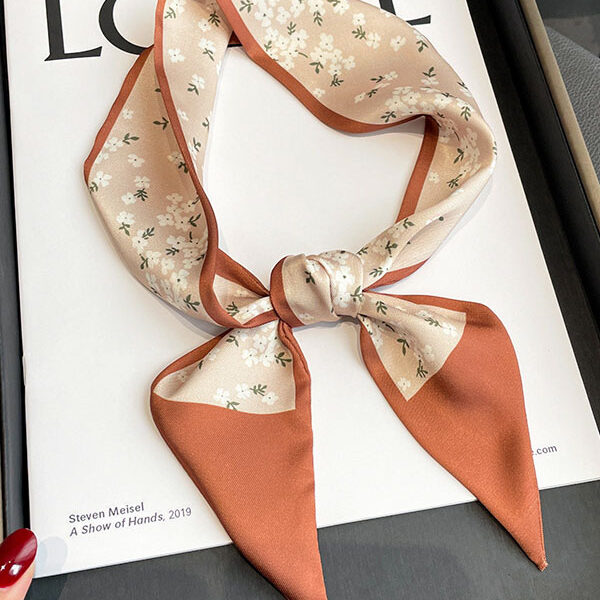 Floral Printed Contrast Color Shawl&Scarf BEIGE-One_size SkuCY-!115302MaterialPolyester FeatureFloral Printed