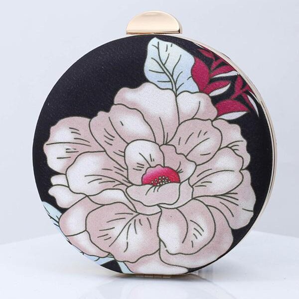 Printed Round Hand Bag 3-FREE SIZE Sku CY-!54394 Material Cloth