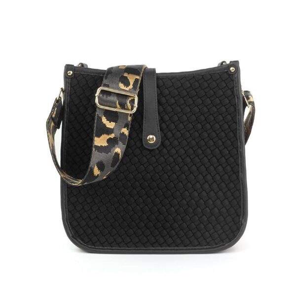 Now you can build your perfect woven neoprene bag! Pick your favorite color and then pick your favorite style strap to build the perfect bag. All straps are interchangeable!Our beautiful Woven Neoprene Courier from the Threaded Pear is the perfect take a