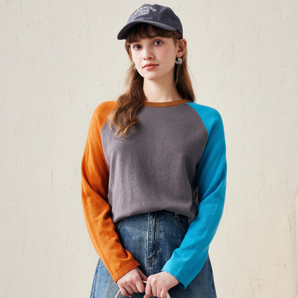 Elevate your casual wardrobe with our Color-Block Knitted Sweater. Crafted from high-quality