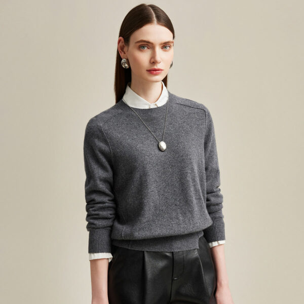 Elevate your everyday style with our Soft Knit Crewneck Pullover Sweater