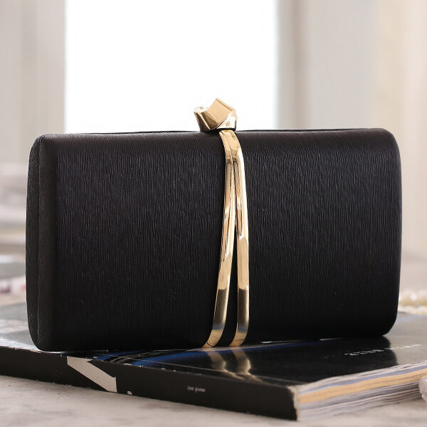 Evening Simple Tasseled Geometric Handbag BLACK-One_size SkuCY-!105219MaterialPolyester FeatureTasseled