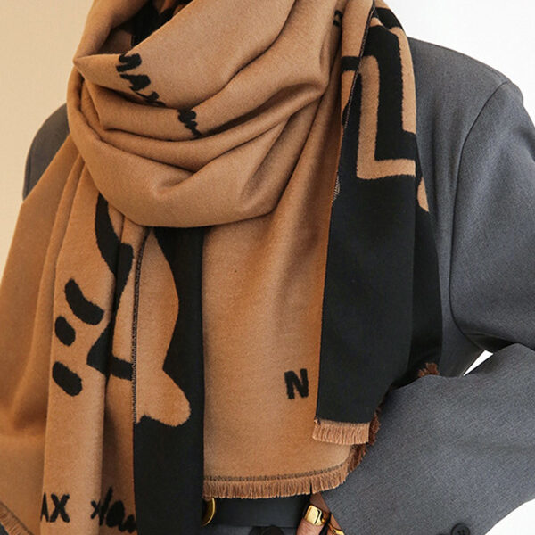 SkuCY-!97270MaterialImitated Cashmere FeatureContrast Color