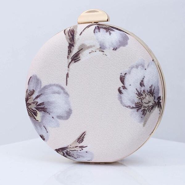 Printed Round Hand Bag 4-FREE SIZE Sku CY-!54394 Material Cloth