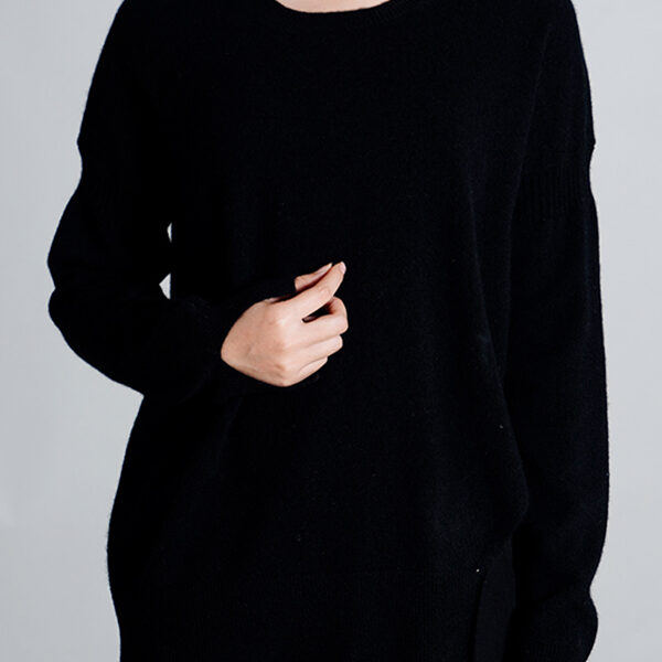 SkuCY-!111620Material100% CASHMERE StyleLong Sleeves FeatureSplit-side