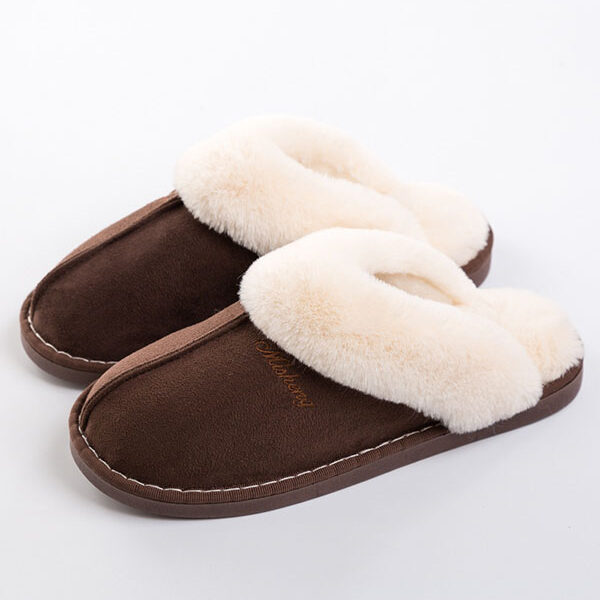 Indoor Non-Slip Keep Warm Slippers COFFEE-44-45 SkuCY-!111556MaterialPVC