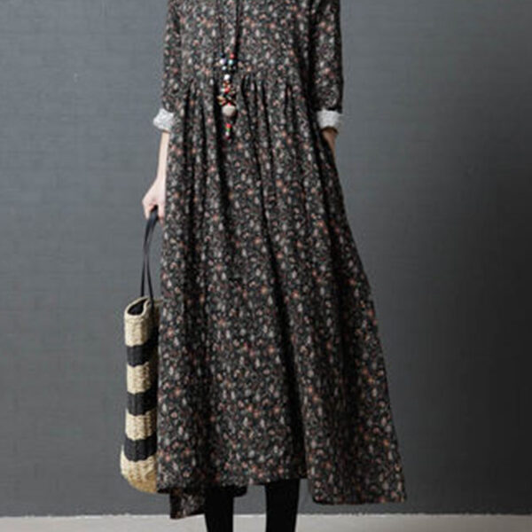 SkuCY-!71163Material>50%Cotton FeatureFloral Printed NecklineStand Collar OccasionCasual