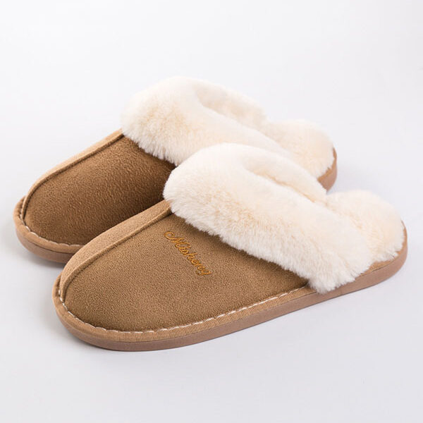 Indoor Non-Slip Keep Warm Slippers KHAKI-42-43 SkuCY-!111556MaterialPVC