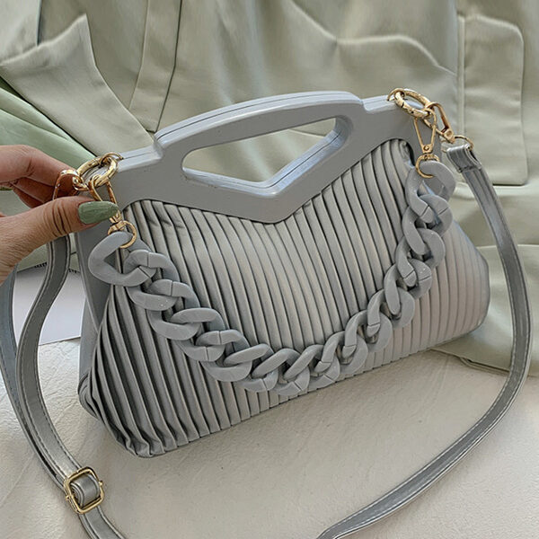 Fashion Urban 10 Colors Solid Color PU Bag GRAY-One_size SkuCY-!100014MaterialPU FeatureSolid Color OccasionGoing out