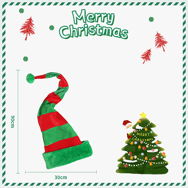 Funny Elf Santa Hat Christmas Hat Party Decoration 4-FREE SIZE SkuCY-!94674MaterialIron