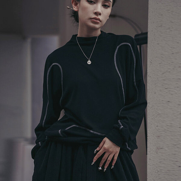 SkuCY-!111033Material100% cotton StyleLong Sleeves NecklineHigh-neck OccasionUrban