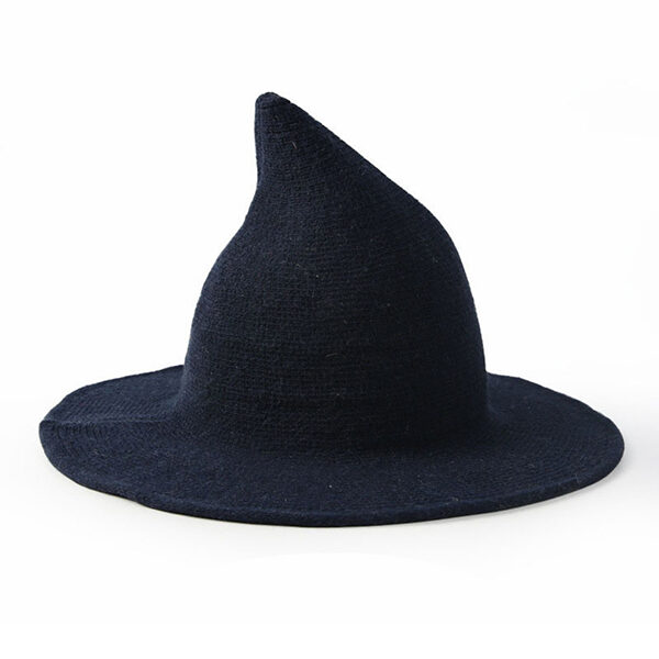 Simple 6 Colors Halloween Wizard Hat NAVY BLUE-M SkuCY-!92027MaterialWool