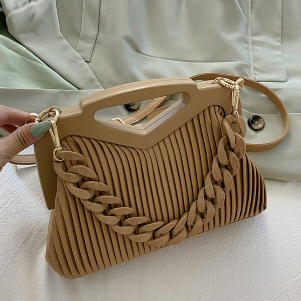 Fashion Urban 10 Colors Solid Color PU Bag KHAKI-One_size SkuCY-!100014MaterialPU FeatureSolid Color OccasionGoing out