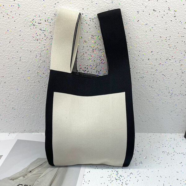 Cute Contrast Color Woven Handbag Bags WHITE-One_size SkuCY-!116626MaterialPolyester LiningPolyester FeatureContrast Color