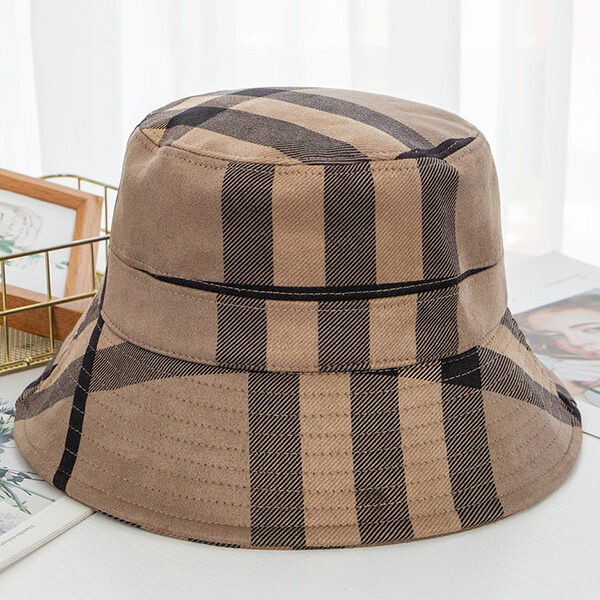 Casual Plaid Keep Warm Suede Fisherman Hat BLACK-M SkuCY-!85840MaterialFaux Ramie