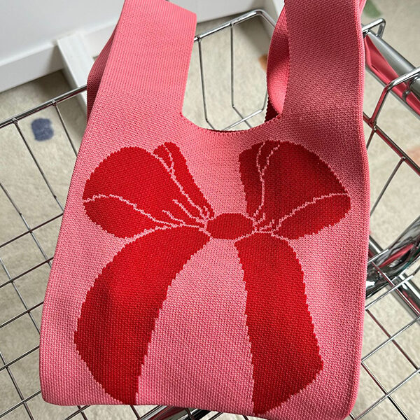 Casual Weave Contrast Color Bags Accessories RED-One_size SkuCY-!112927MaterialDacron FeatureWeave