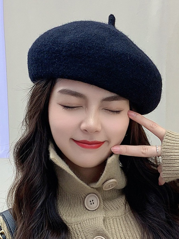 SkuCY-!96236MaterialWoolen FeatureSolid Color OccasionCasual