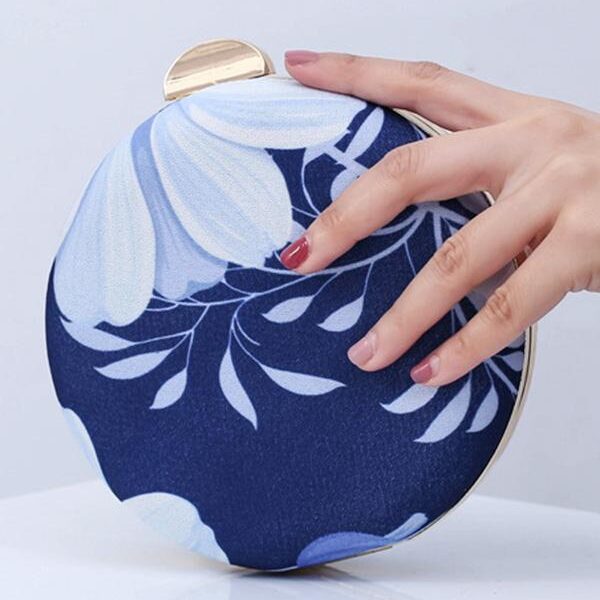 Printed Round Hand Bag 5-FREE SIZE Sku CY-!54394 Material Cloth