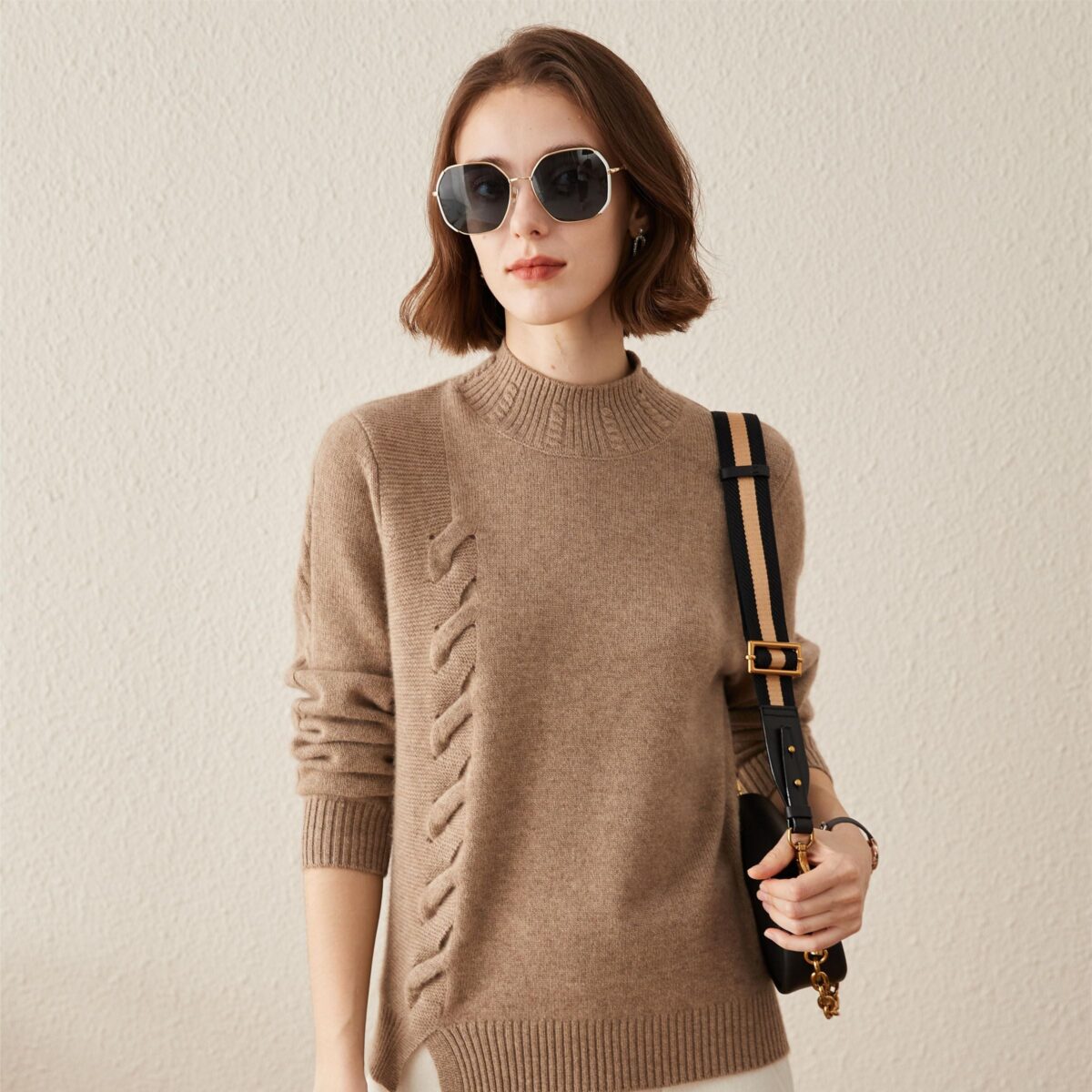 Elevate your wardrobe with our Classic Cable Knit Sweater
