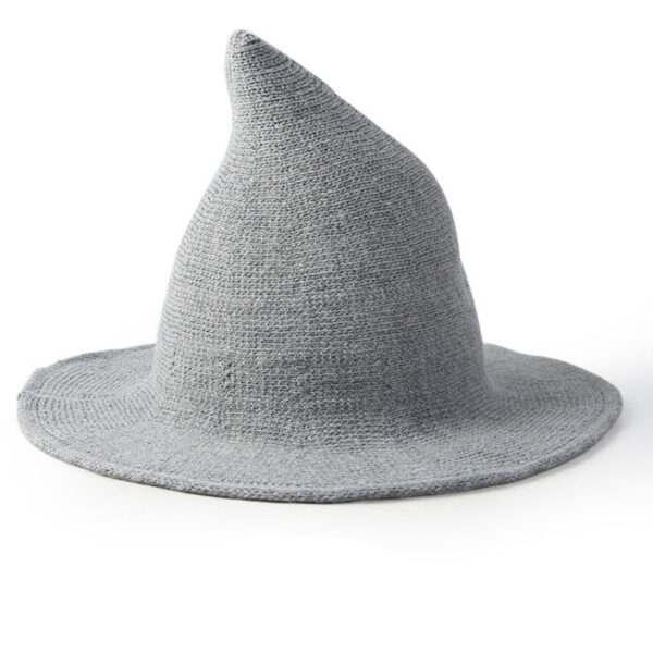 Simple 6 Colors Halloween Wizard Hat LIGHT GRAY-M SkuCY-!92027MaterialWool