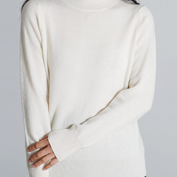 SkuCY-!111618Material100% CASHMERE StyleLong Sleeves FeatureSolid Color NecklineHigh-neck OccasionCasual