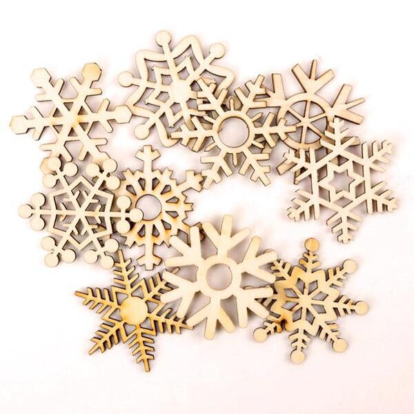 Hollow Christmas Snowflake Wood Piece For DIY Craft BURLY WOOD-FREE SIZE Sku CY-!39397 Type DIY Kits Occasion Bohemia Feature Hollow Material Wooden Color BURLY WOOD Size FREE SIZE Quantity:About 10Pcs
