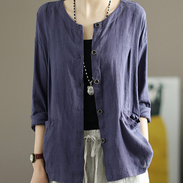 SkuCY-!114370Material>50%Linen StyleLoose