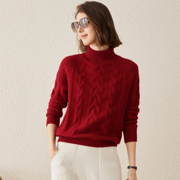 Fabric：100% Cashmere Classic Turtleneck Design:The high-neck design offers a timeless look while providing warmth and protection for your neck