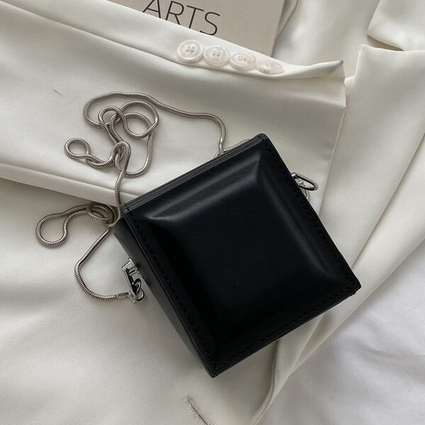 Fashion Solid Color PU Chocolate Shape Shoulder Bag BLACK-SMALL SIZE SkuCY-!105617MaterialPU FeatureSolid Color