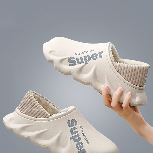 Casual Non-Slip Velvet Keep Warm Waterproof Flat Shoes WHITE-44-45 SkuCY-!111288Material EVA