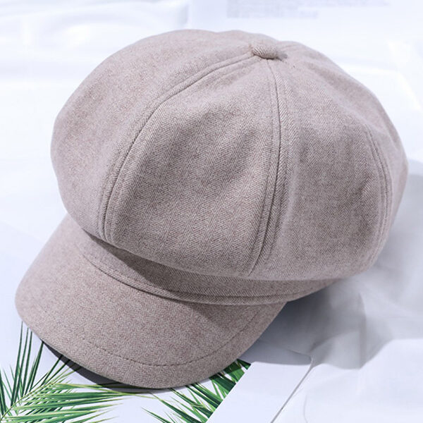 Simple 4 Colors Beret Hat CREAM-FREE SIZE SkuCY-!96254MaterialWoolen FeatureKeep Warm