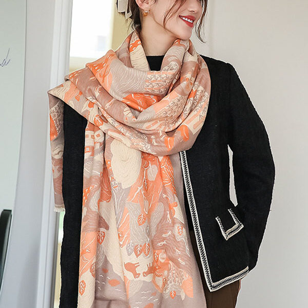 SkuCY-!93110MaterialImitated Cashmere FeaturePrinted OccasionCasual
