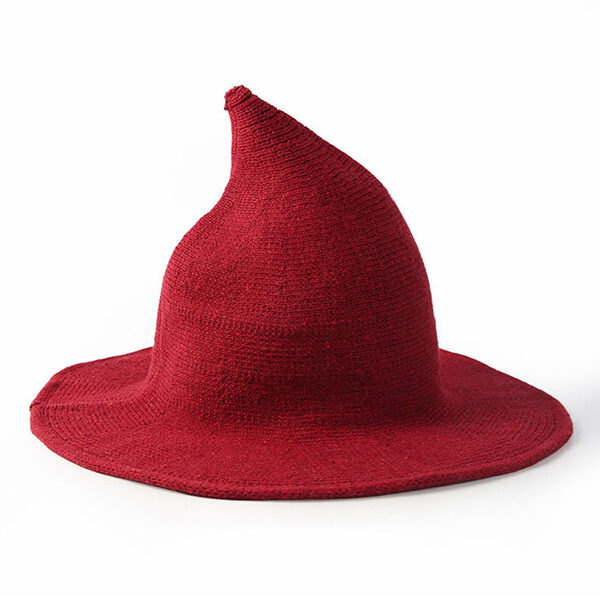 Simple 6 Colors Halloween Wizard Hat PURPLISH RED-M SkuCY-!92027MaterialWool