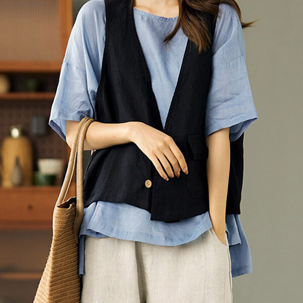 SkuCY-!88243MaterialRamie Cotton StyleLoose