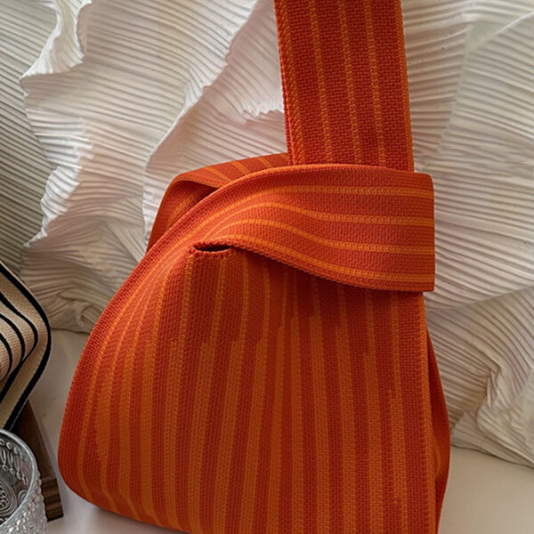 Floral Woven Handbag Bags Accessories ORANGE-One_size SkuCY-!116199MaterialPolyester FeatureStriped OccasionGoing out
